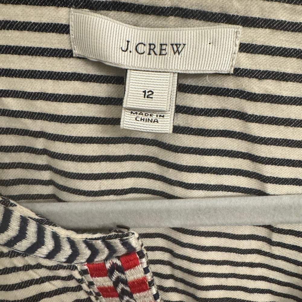 J. Crew Embroidered Pheasant Top - Picture 8 of 9